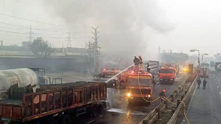 Jaipur-Ajmer highway truck fire: Death toll rises to 14; Sachin Pilot meets victims at SMS hospitals